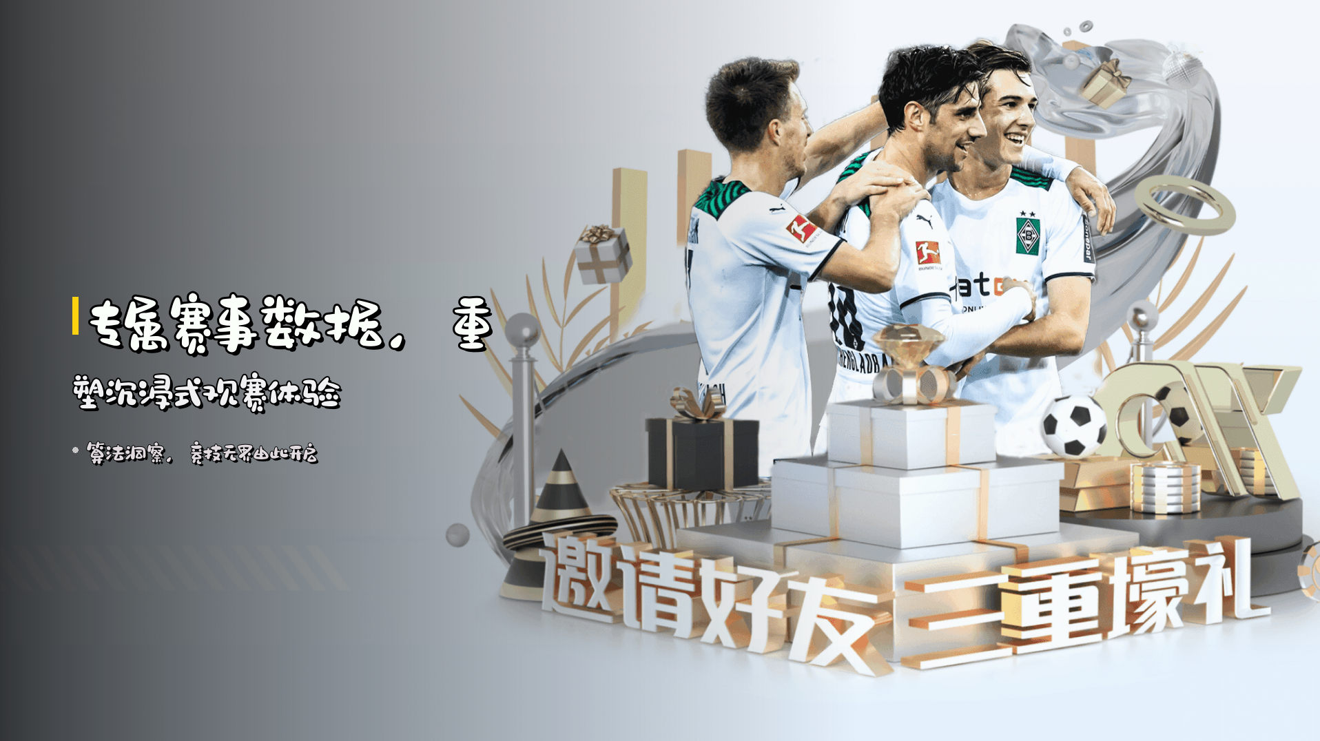 <strong>专属赛事数据</strong>，重塑沉浸式观赛体验